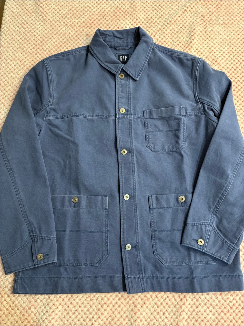 GAP Men's Slate Blue Chore/shirt Jacket NWOT size Large